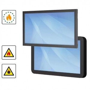 Werkstation präsentiert Rauchgas- und Brandlast-optimierte TFT-Flachbildschirme