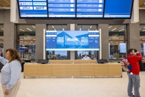 Green Hippo Media Servers drive LED walls at Kansas City International Airport