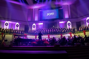 LED retrofit at Olive Baptist Church includes Elation stage lighting