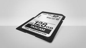 Neue 128-Gigabyte-SDXC-Speicherkarte von Tascam erhältlich