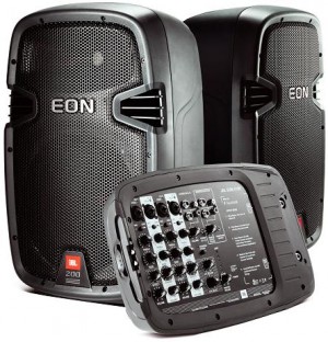 JBL Eon 210P: Lautsprechersystem mit Powermixer 