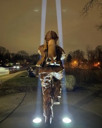 Elation Proteus Maximus illuminates firefighter memorial