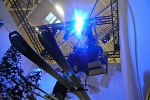 ETC-Scheinwerfer beleuchten Head-Stand auf der ISPO