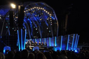 Riedel Videolink beim Sommernachtskonzert Schönbrunn 