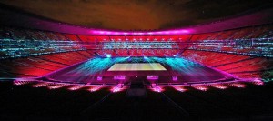 Robe BMFLs light FNB Stadium for Daimler event