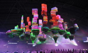 Christie und Hexogon realisieren weltweit größtes 3D-Projection-Mapping mit Realtime-Tracking