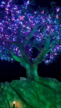 Dollywood Wildwood Grove Tree illuminated by Elation