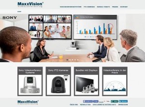 Neue MaxxVision-Webplattform für Sony-Videokonferenzsysteme und PTZ-Kameras