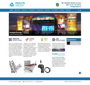 Eigene Website online zur Prolight + Sound  