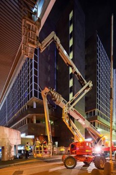 Mateco-Arbeitsbühnen bei Sanierung am Frankfurter Flughafen