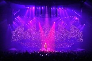 Justin Bieber on tour with Robe fixtures