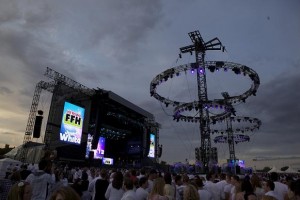 Stageco-XL-Tower bei der „Just White!”-Party von FFH und Planet Radio