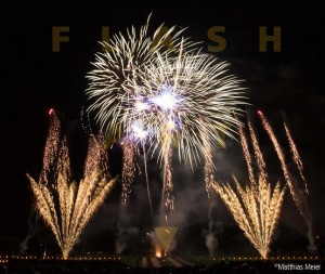 Flash Art für Musikfeuerwerk in Ludwigsburg im Einsatz