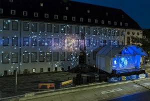 Gahrens + Battermann und Marketing4D inszenieren Show mit Holografie und 3D-Video-Mapping