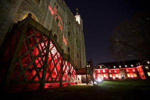 Core LED fixtures illuminate the Tower of London