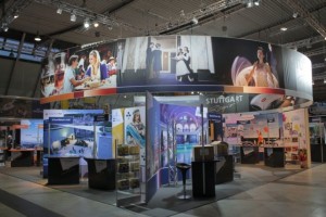 Gemco beleuchtet Messestand der Stuttgart-Marketing GmbH