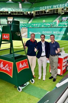 Harting-Steckverbinder bei den Gerry Weber Open im Einsatz