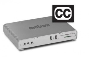Matrox integrates closed captioning functionality into Monarch HDX encoder
