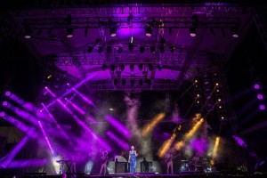 Ana Torroja lit with over sixty Chauvet fixtures