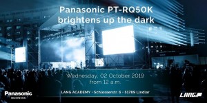 DACH-Launch des Panasonic PT-RQ50K am 2. Oktober 2019 in der Lang Academy
