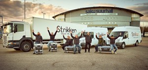 Corona: Strikken helps deliver Covid-19 tests and lights the Sky in Estonia